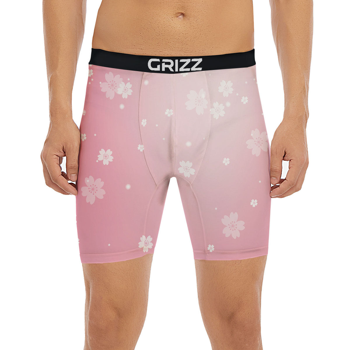 Sparkle Floral Print Boxer Briefs-grizzshop