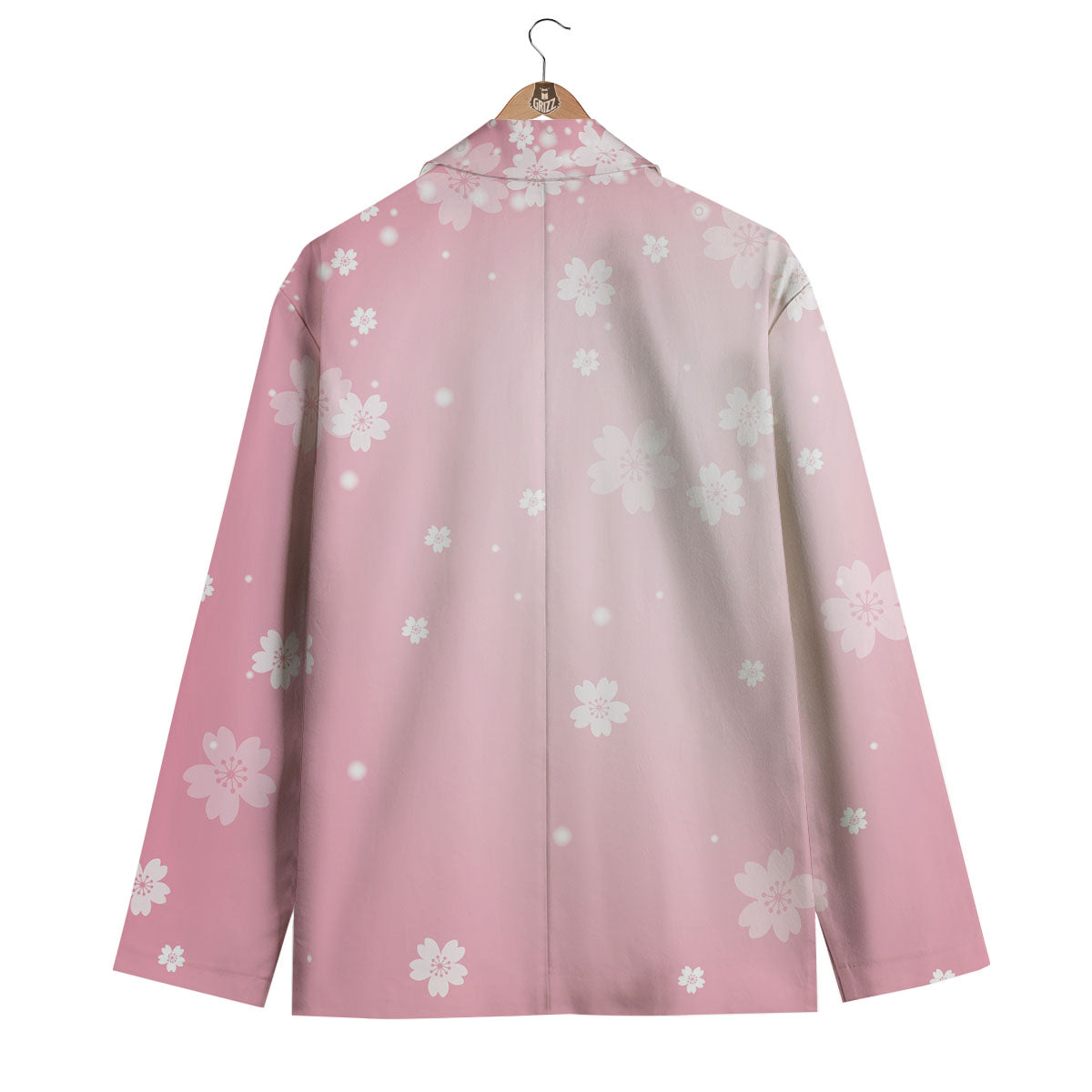 Sparkle Floral Print Men's Blazer-grizzshop