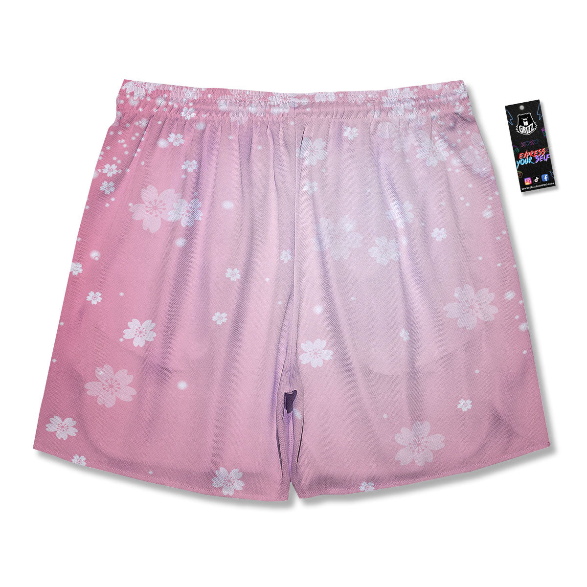 Sparkle Floral Print Men's Running Shorts-grizzshop