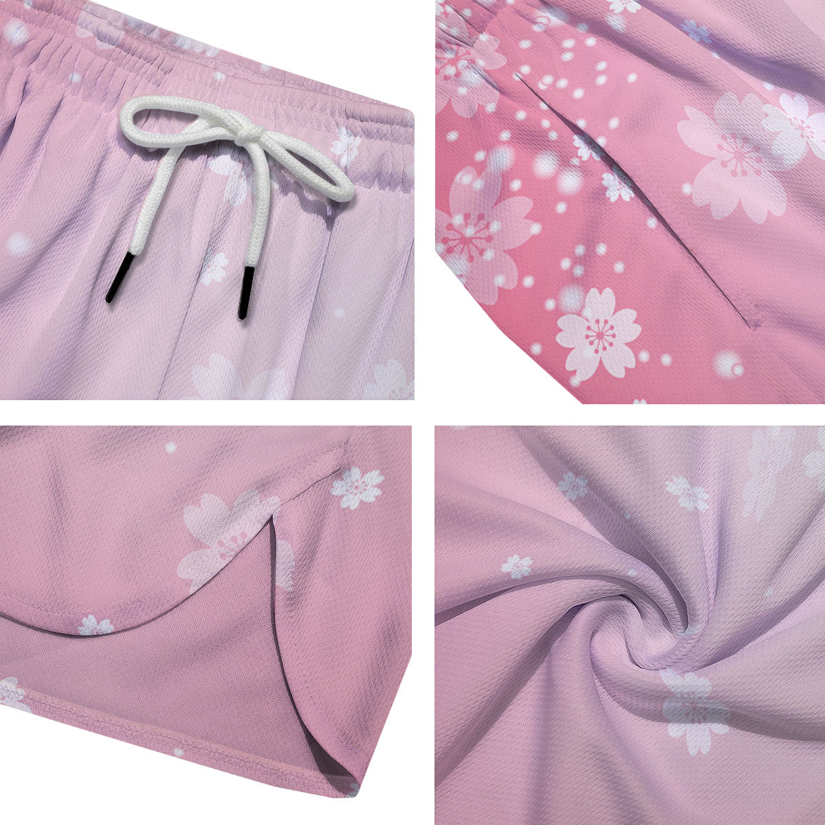 Sparkle Floral Print Men's Running Shorts-grizzshop