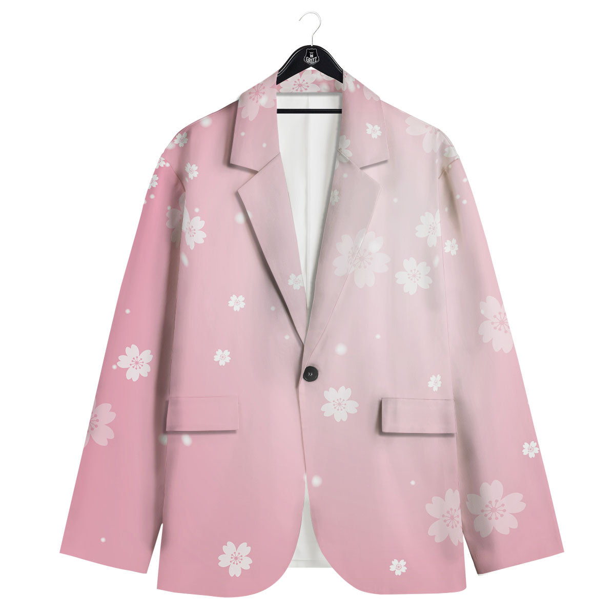 Sparkle Floral Print Men's Sport Coat-grizzshop