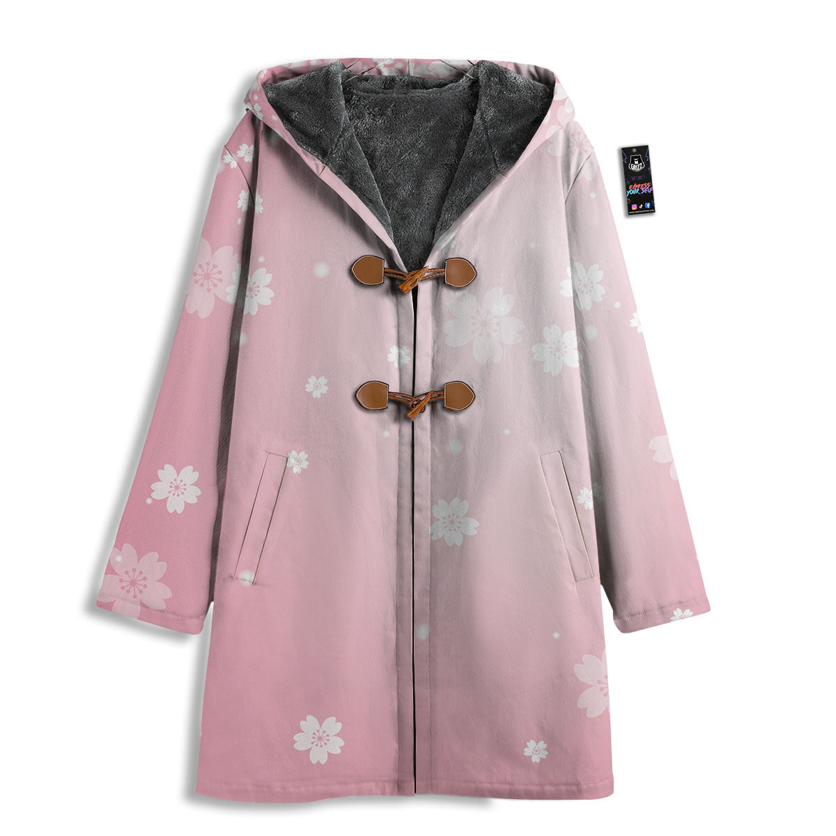 Sparkle Floral Print Men's Windbreaker Jacket-grizzshop