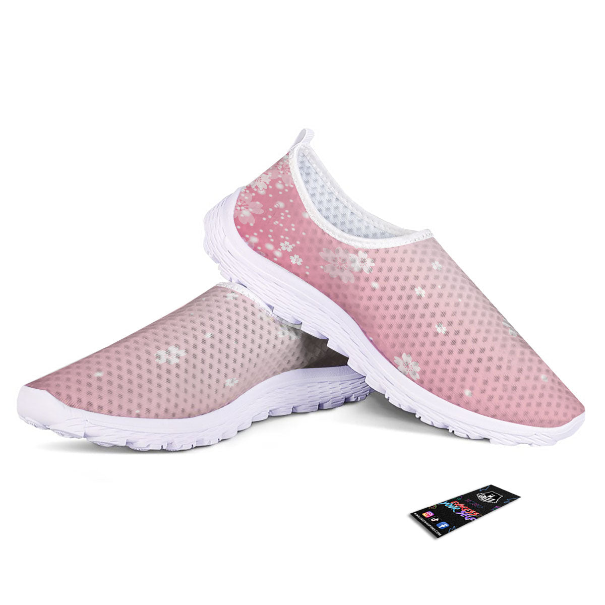 Sparkle Floral Print Nurse Shoes-grizzshop