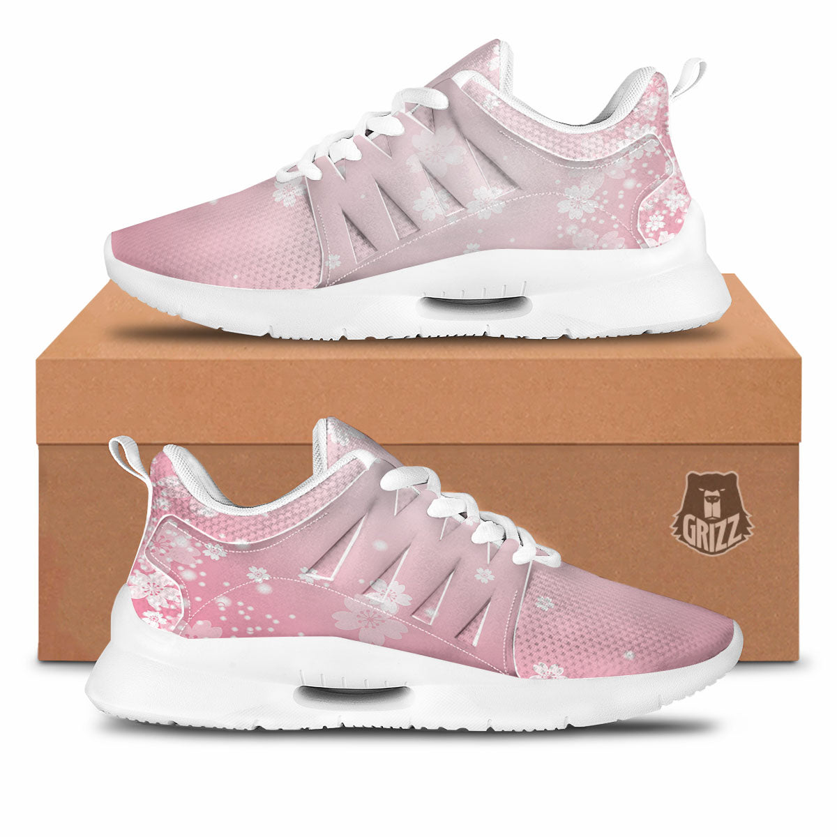Sparkle Floral Print Tennis Shoes-grizzshop