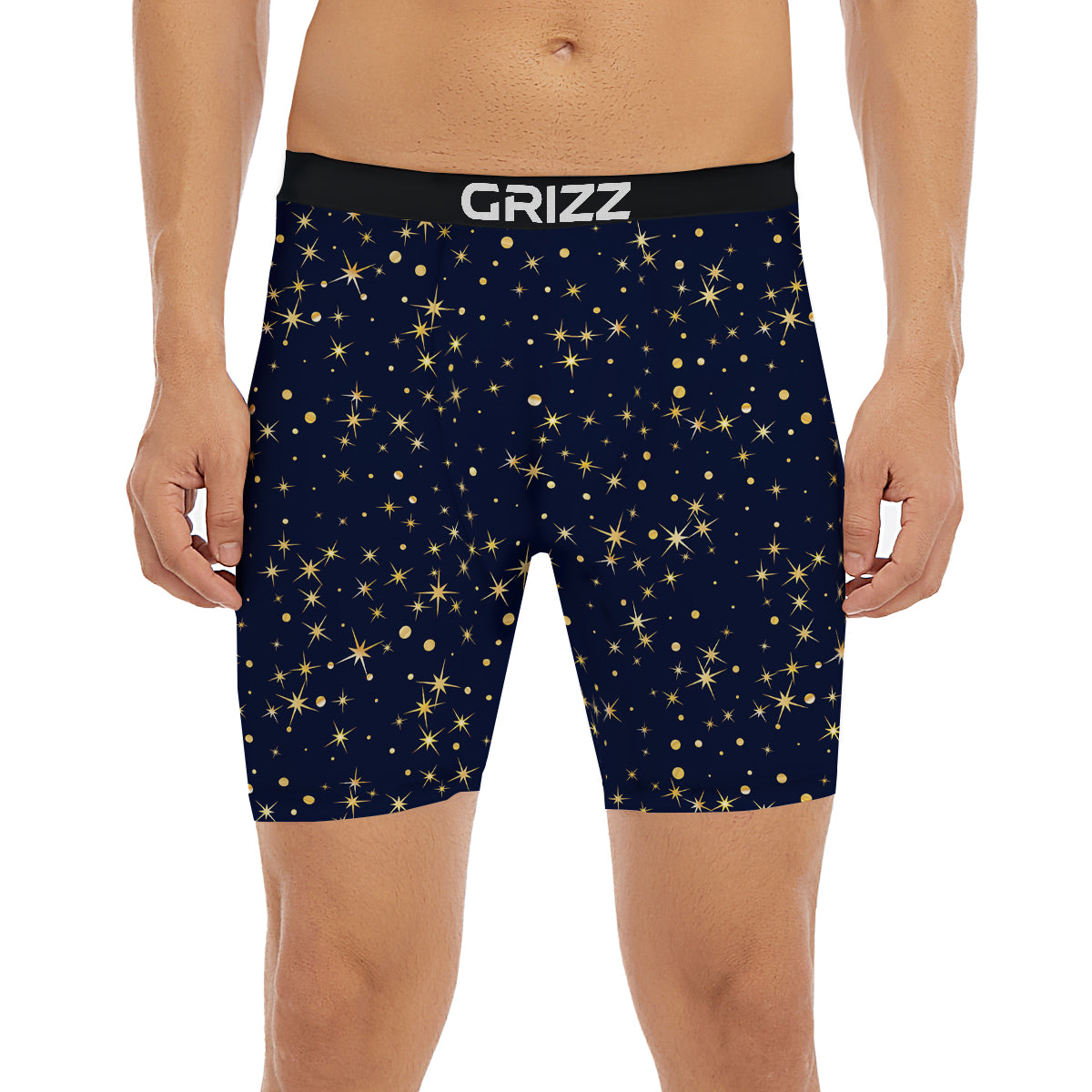 Sparkle Shiny Print Pattern Boxer Briefs-grizzshop