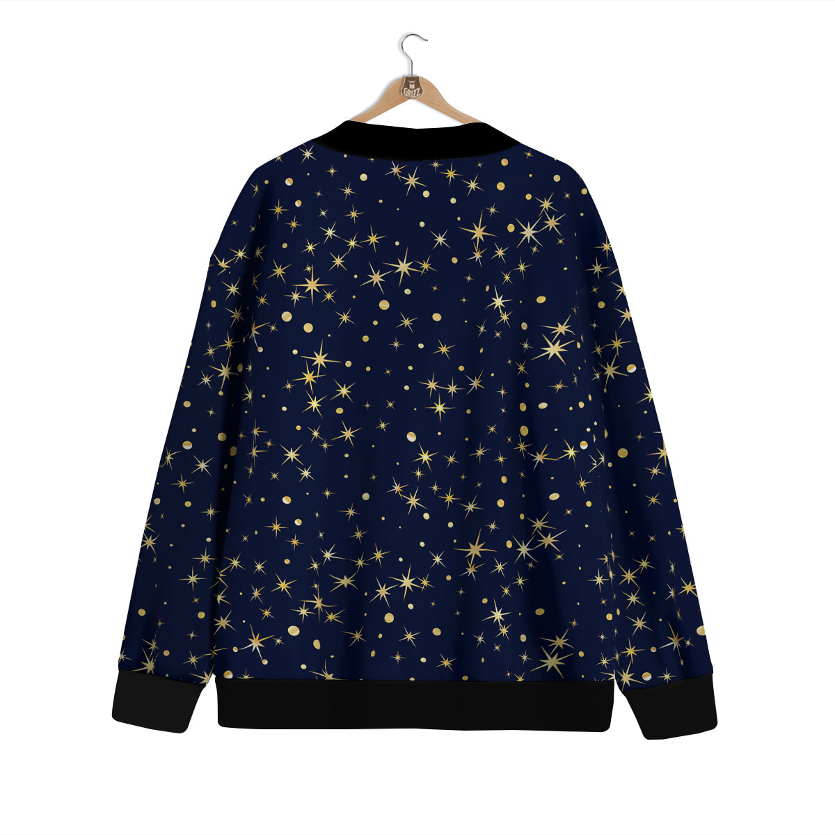 Sparkle Shiny Print Pattern Cardigan-grizzshop