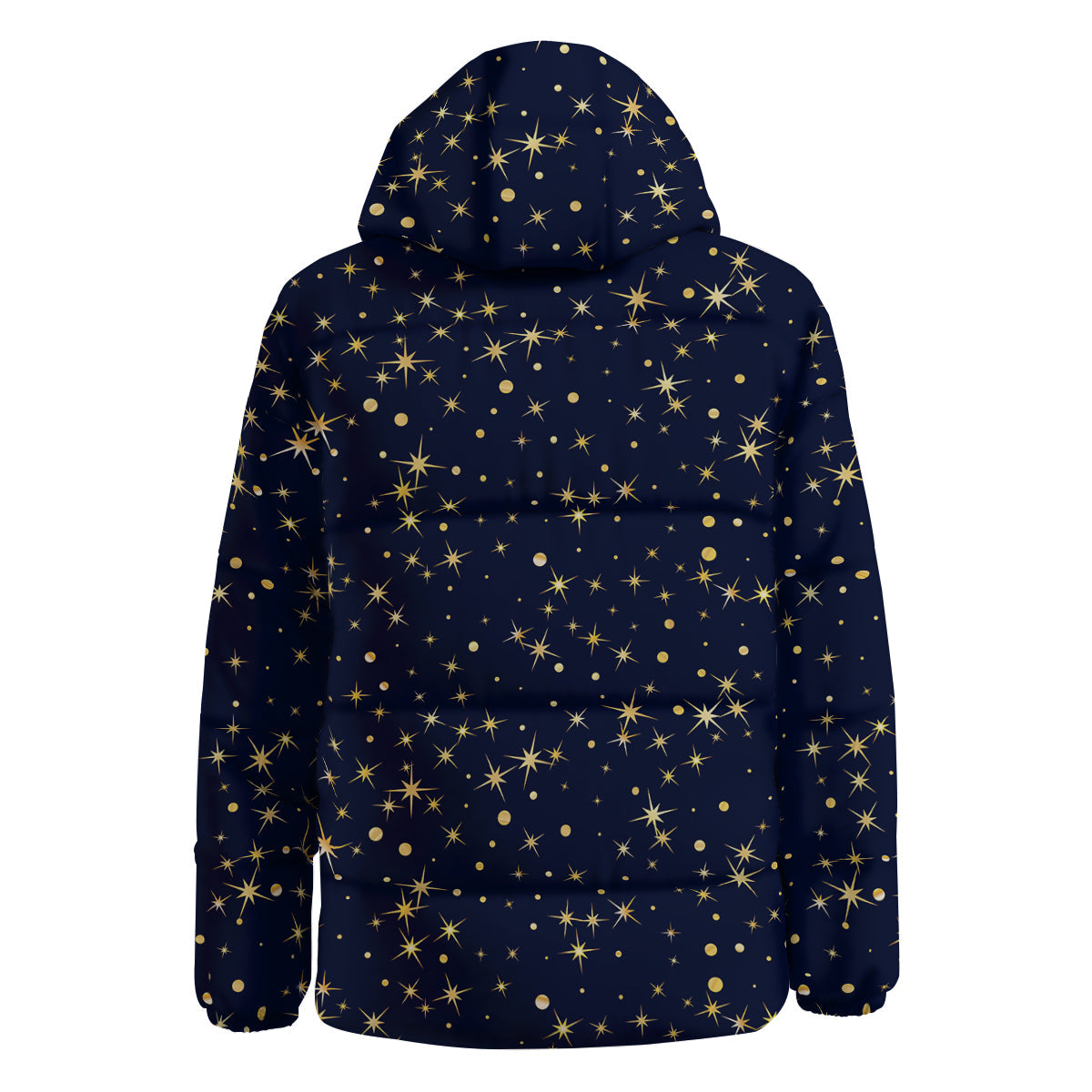 Sparkle Shiny Print Pattern Down Jacket-grizzshop