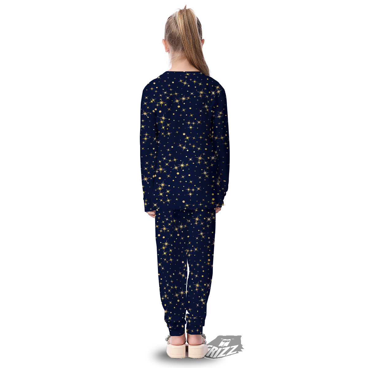 Sparkle Shiny Print Pattern Kid's Pajamas-grizzshop