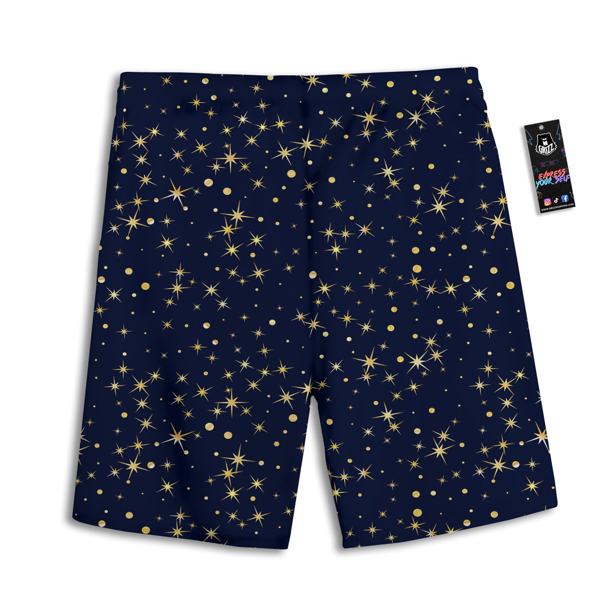 Sparkle Shiny Print Pattern Men's Athletic Shorts