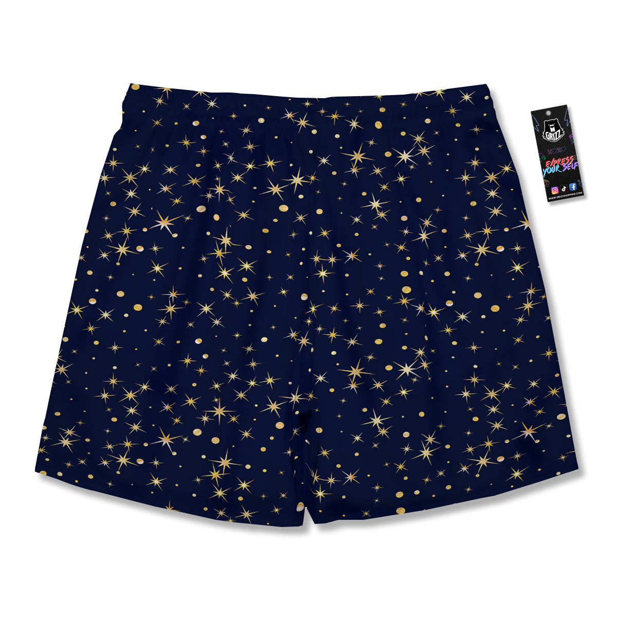 Sparkle Shiny Print Pattern Men's Running Shorts-grizzshop