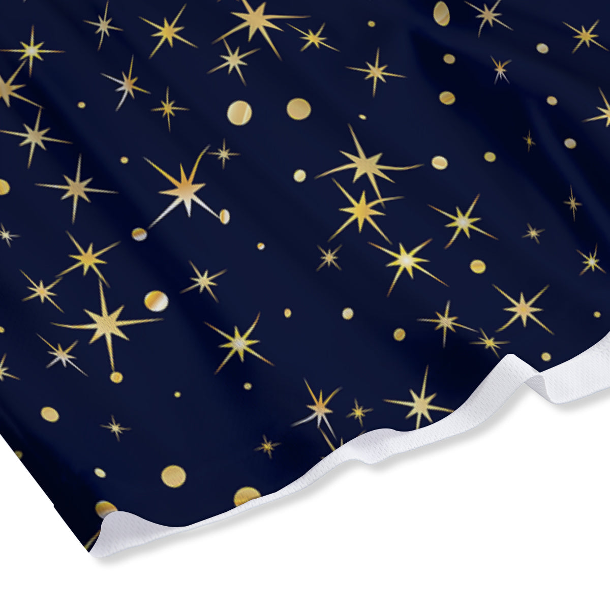 Sparkle Shiny Print Pattern Mesh Shorts