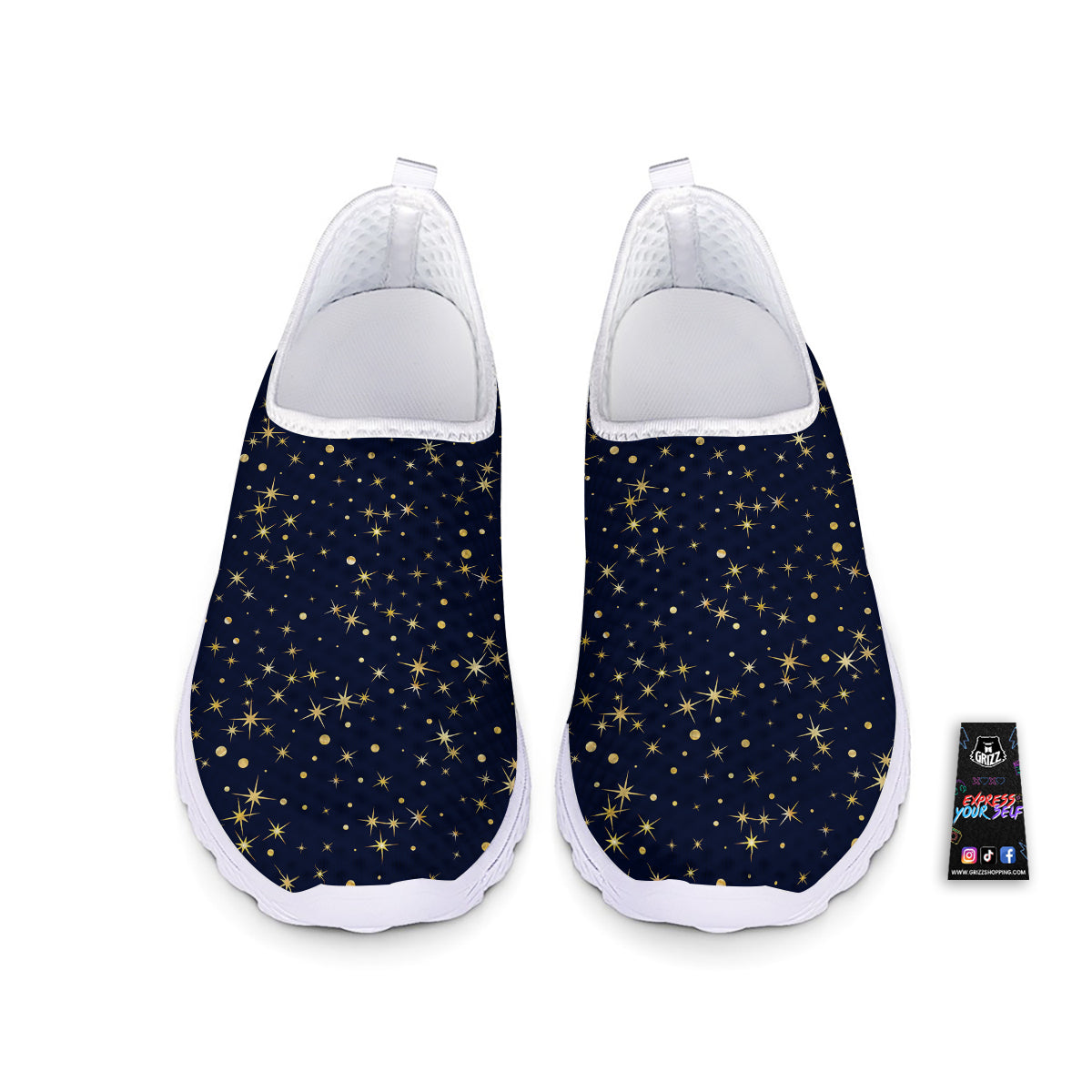 Sparkle Shiny Print Pattern Nurse Shoes-grizzshop