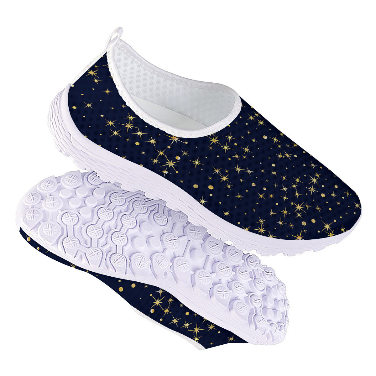 Sparkle Shiny Print Pattern Nurse Shoes-grizzshop