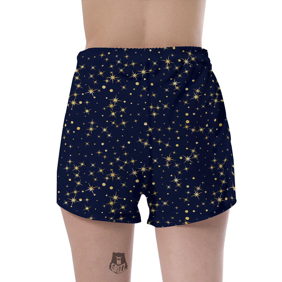 Sparkle Shiny Print Pattern Women's Shorts-grizzshop
