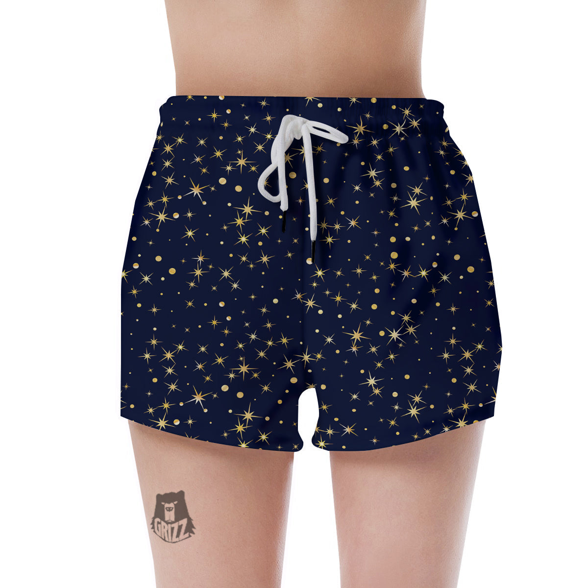 Sparkle Shiny Print Pattern Women's Shorts-grizzshop