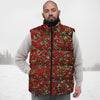 Sparkle Christmas Print Down Vest