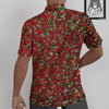 Sparkle Christmas Print Untucked Shirts-grizzshop