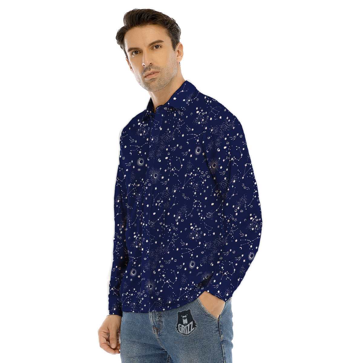 Spartan Ancient Print Men's Dress Shirts-grizzshop