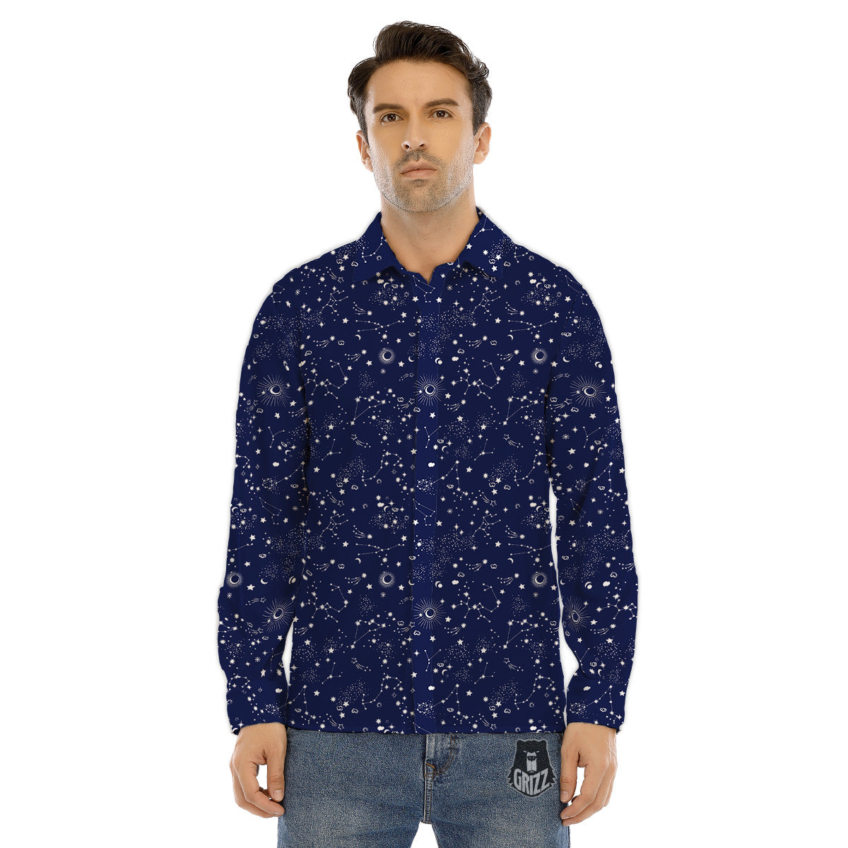 Spartan Ancient Print Men's Dress Shirts-grizzshop