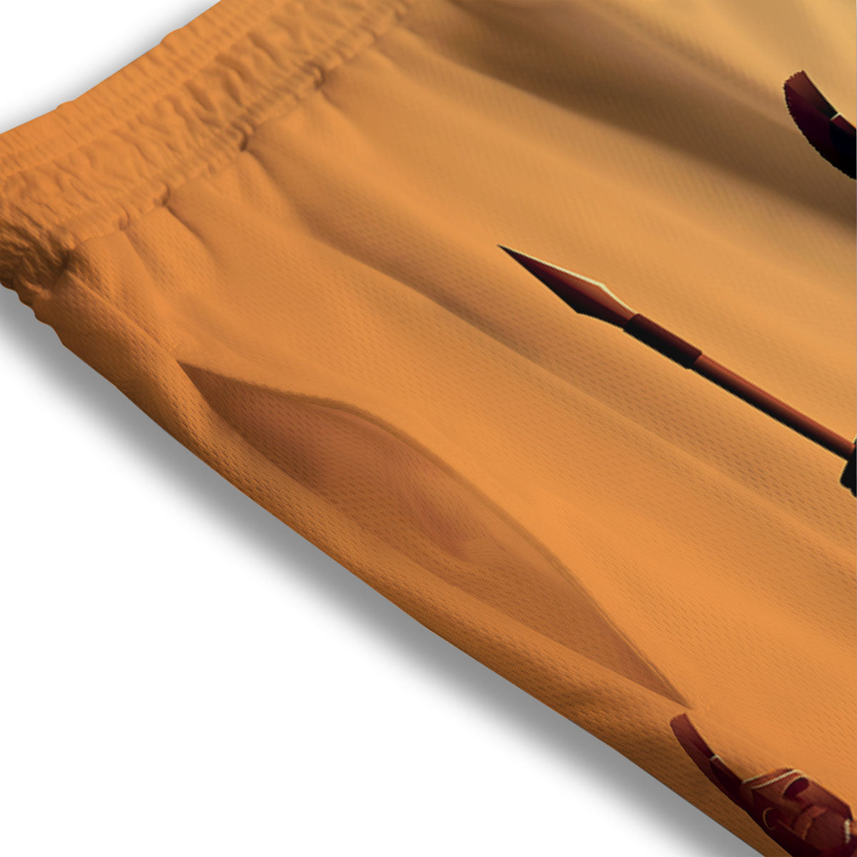Sign Sagittarius Gold Print Mesh Shorts