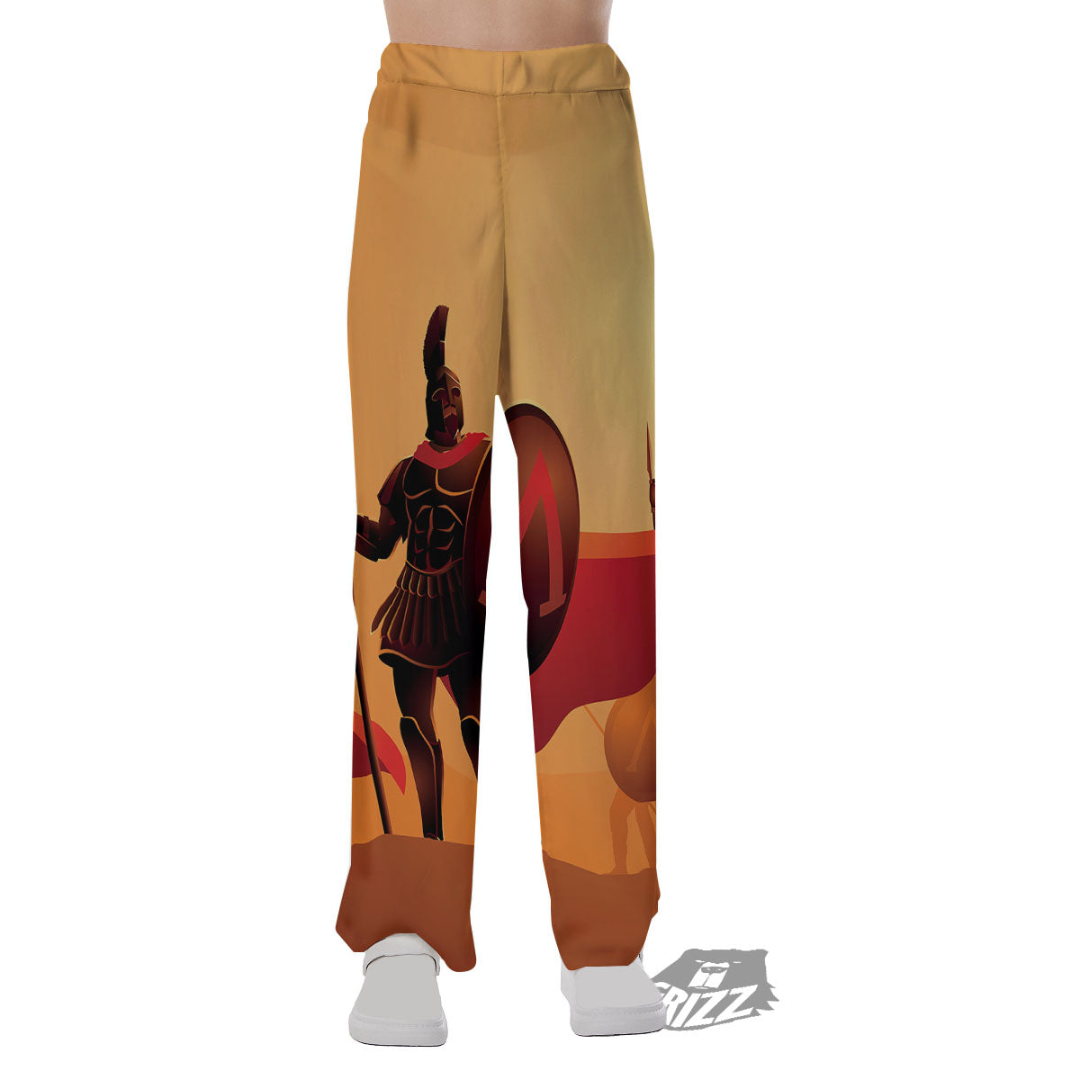 Spartan Ancient Print Pajama Pants-grizzshop