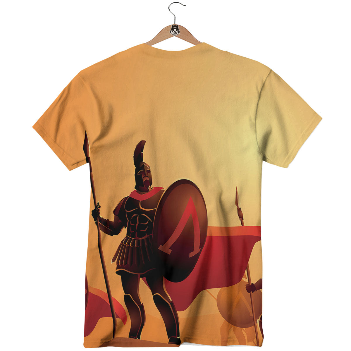 Spartan Ancient Print T-Shirt-grizzshop