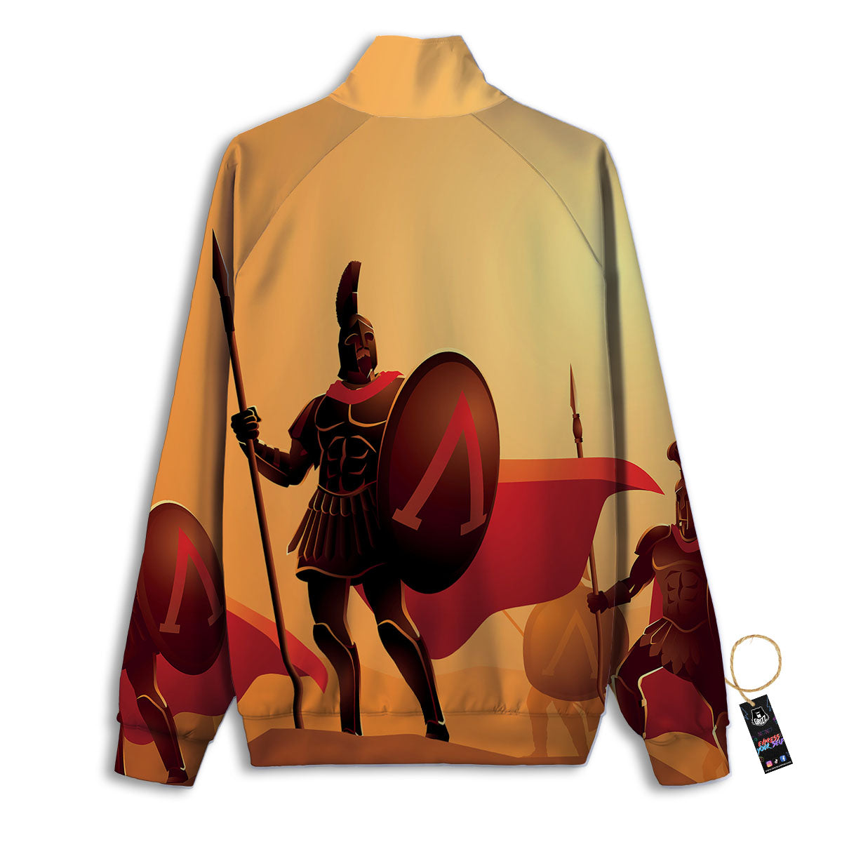 Spartan Ancient Print Track Jacket-grizzshop