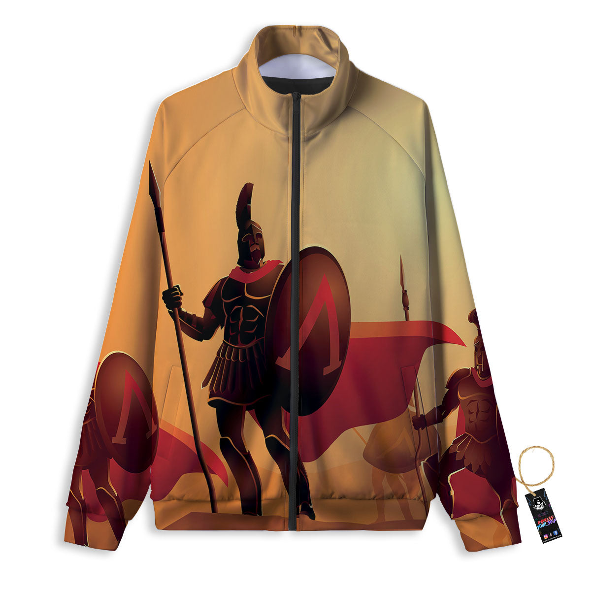 Spartan Ancient Print Track Jacket-grizzshop