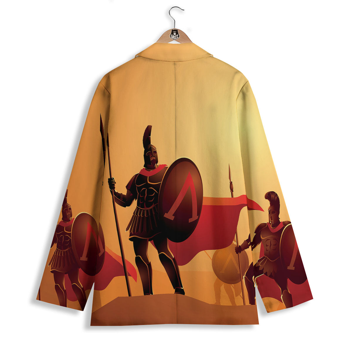 Spartan Ancient Print Women's Blazer-grizzshop