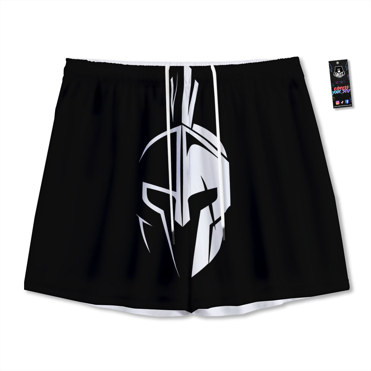 Signs Astrological And Gemini Print Mesh Shorts