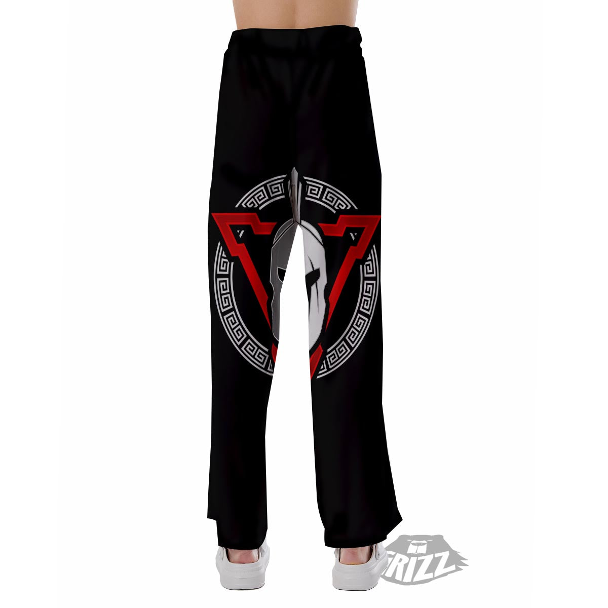 Spartan Red And White Print Pajama Pants-grizzshop