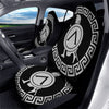 Spartan Warrior White And Black Print Car Seat Covers-grizzshop