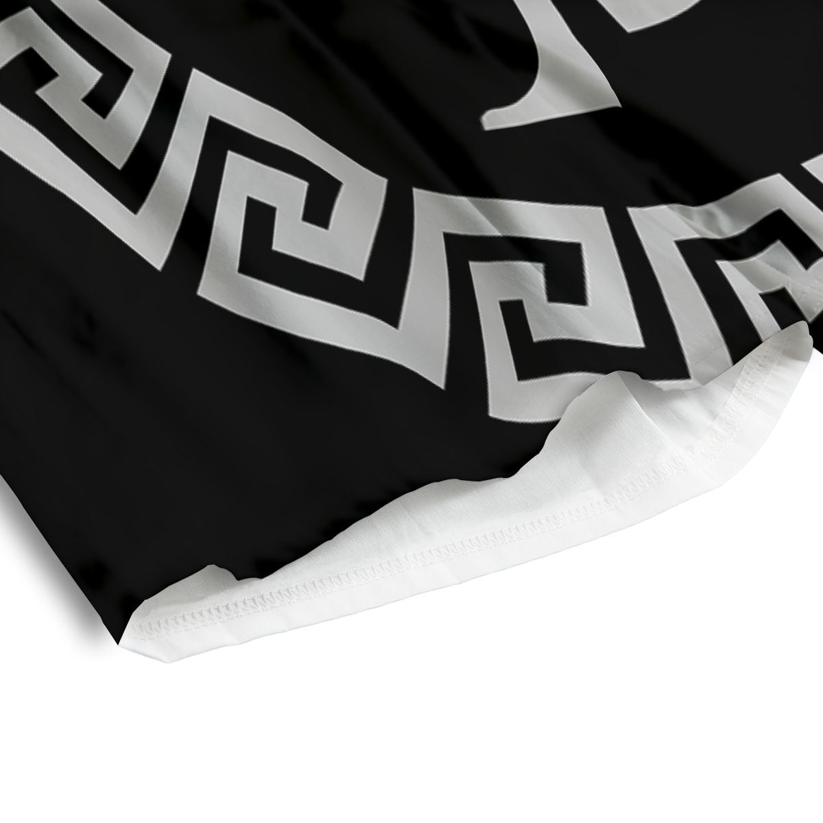 Spartan Warrior White And Black Print Men's Athletic Shorts