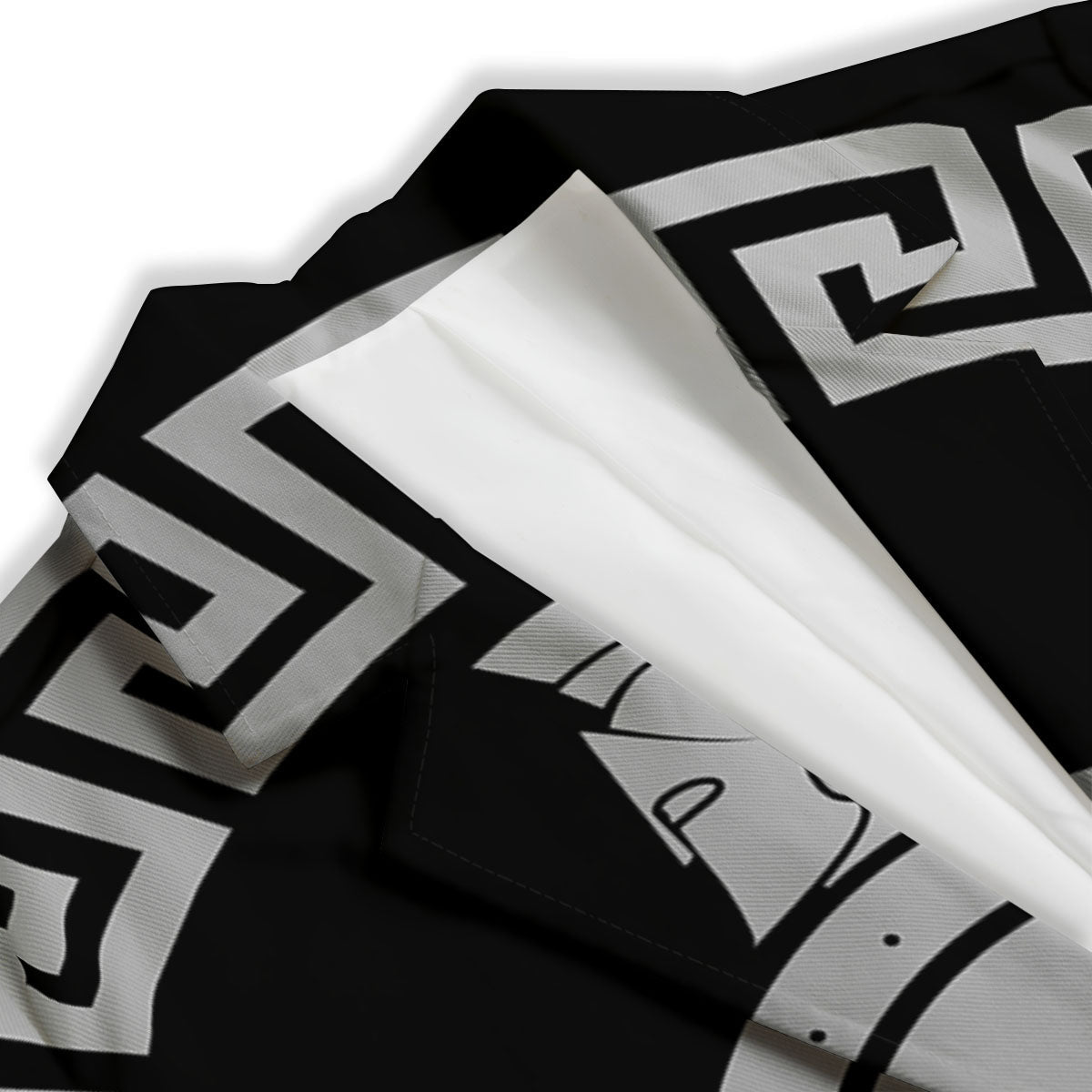 Spartan Warrior White And Black Print Women's Blazer-grizzshop