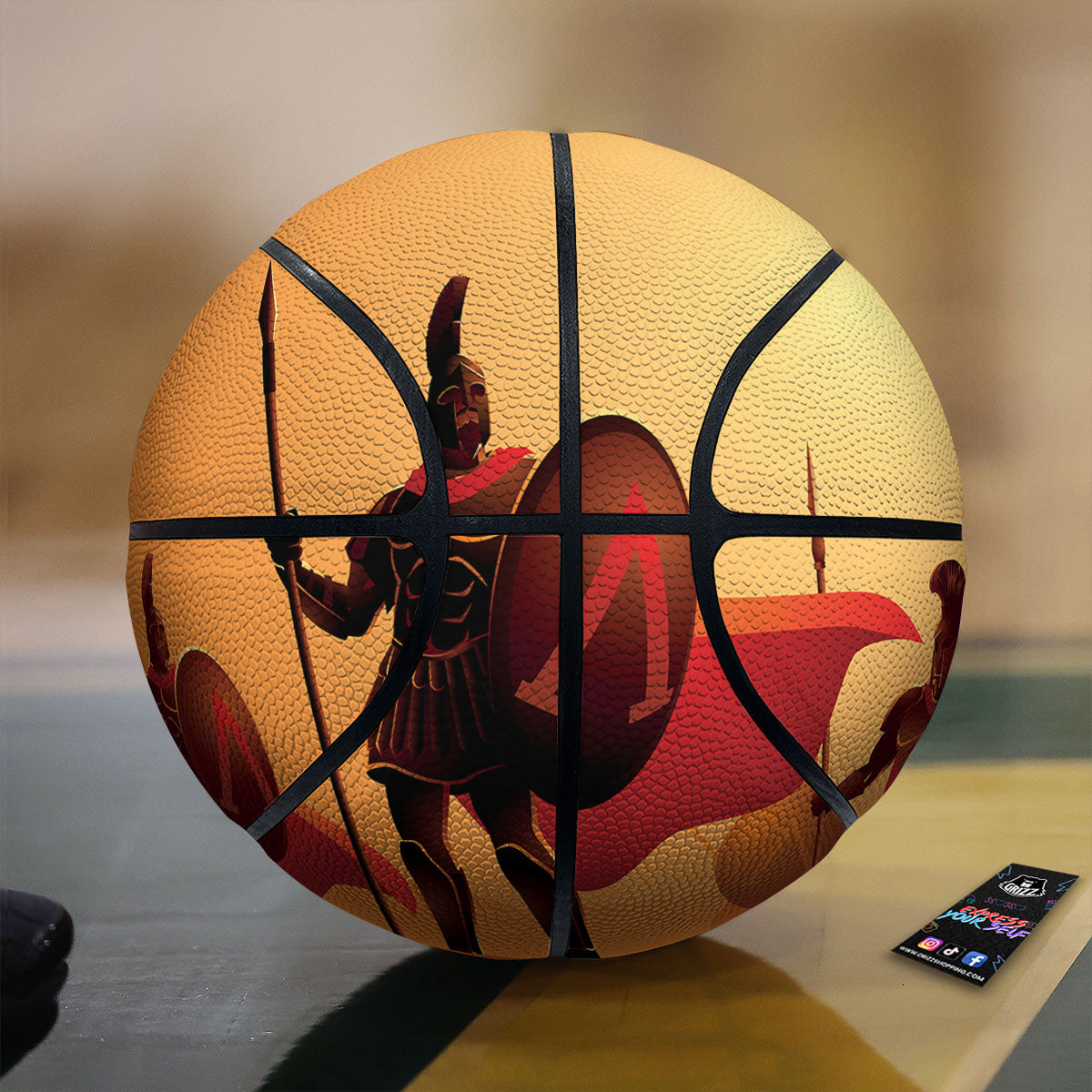 Spartan Ancient Print Basketball