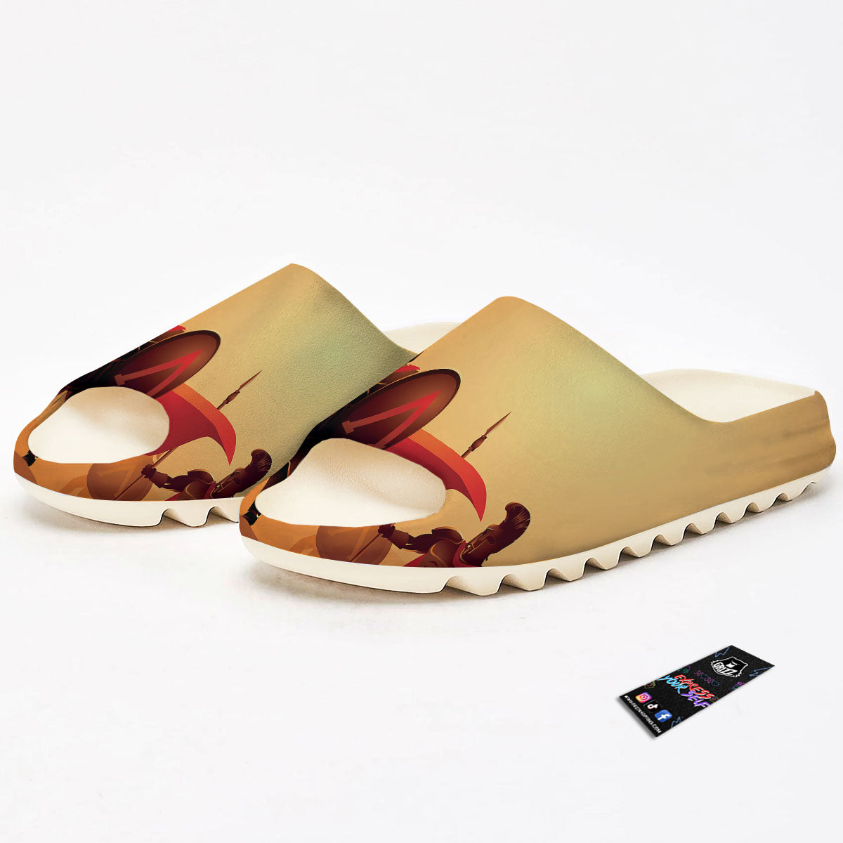 Spartan Ancient Print Sandals-grizzshop