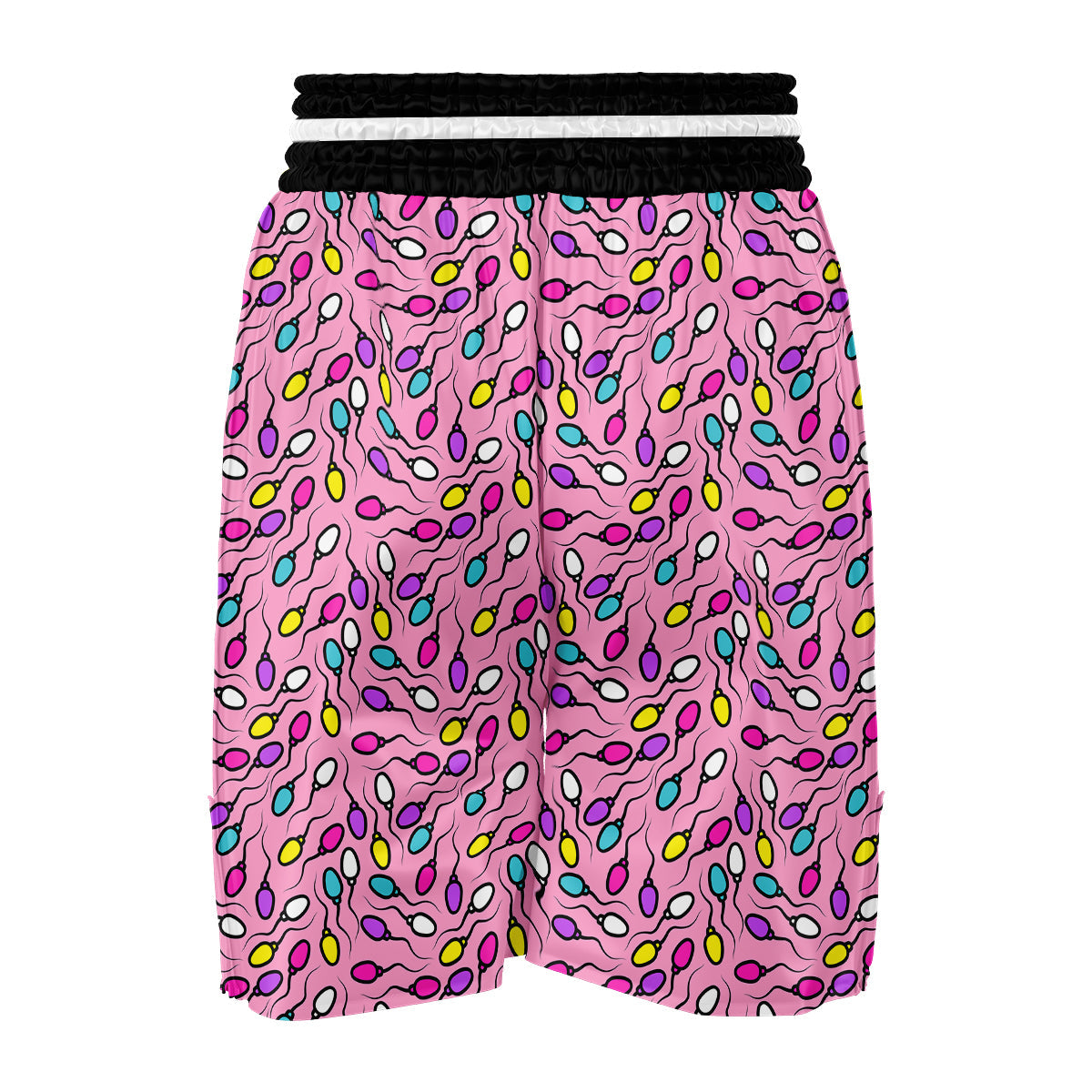 Sperm Anatomy Pattern Print Boxing Shorts-grizzshop
