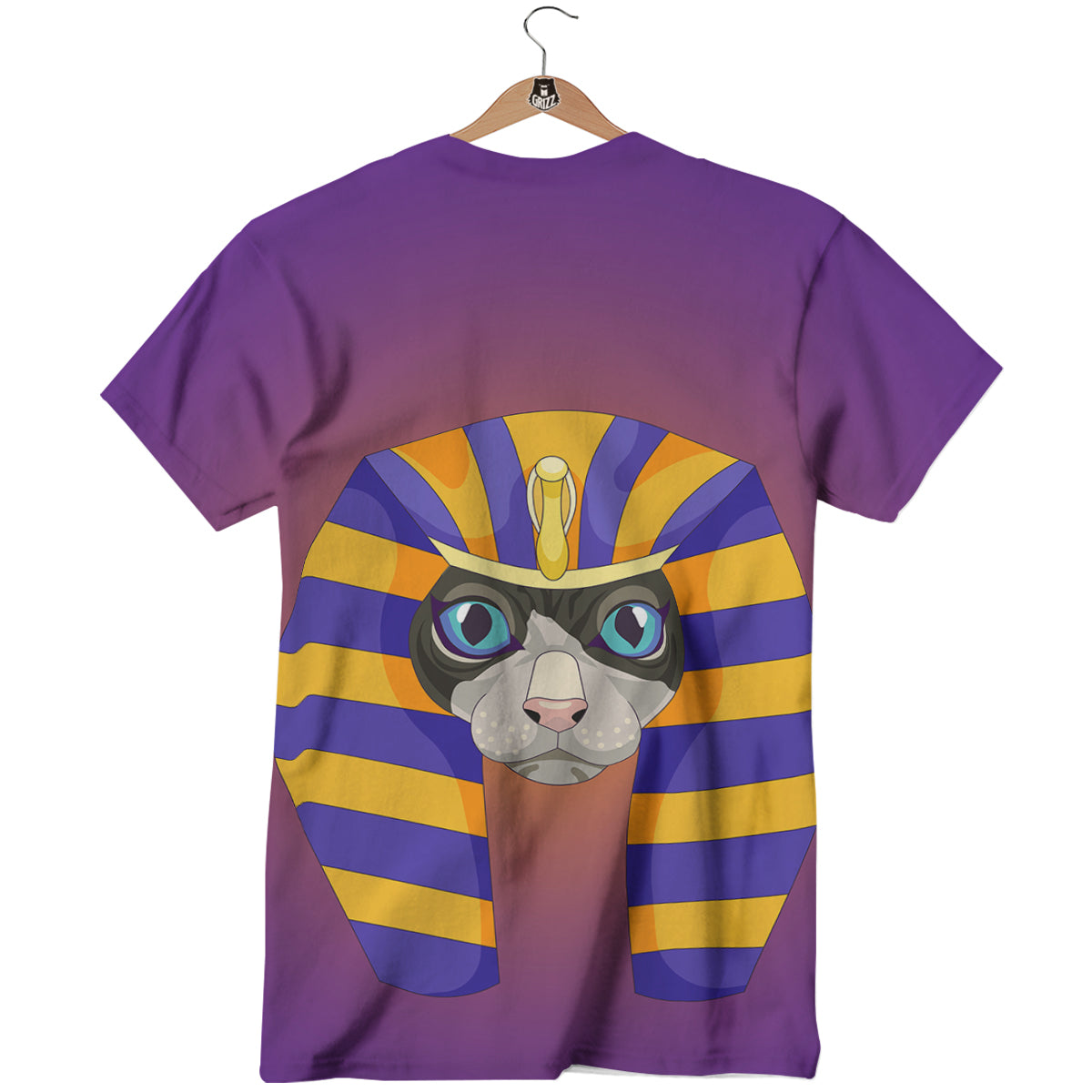 Sphynx Cat Pharaoh Print T-Shirt-grizzshop