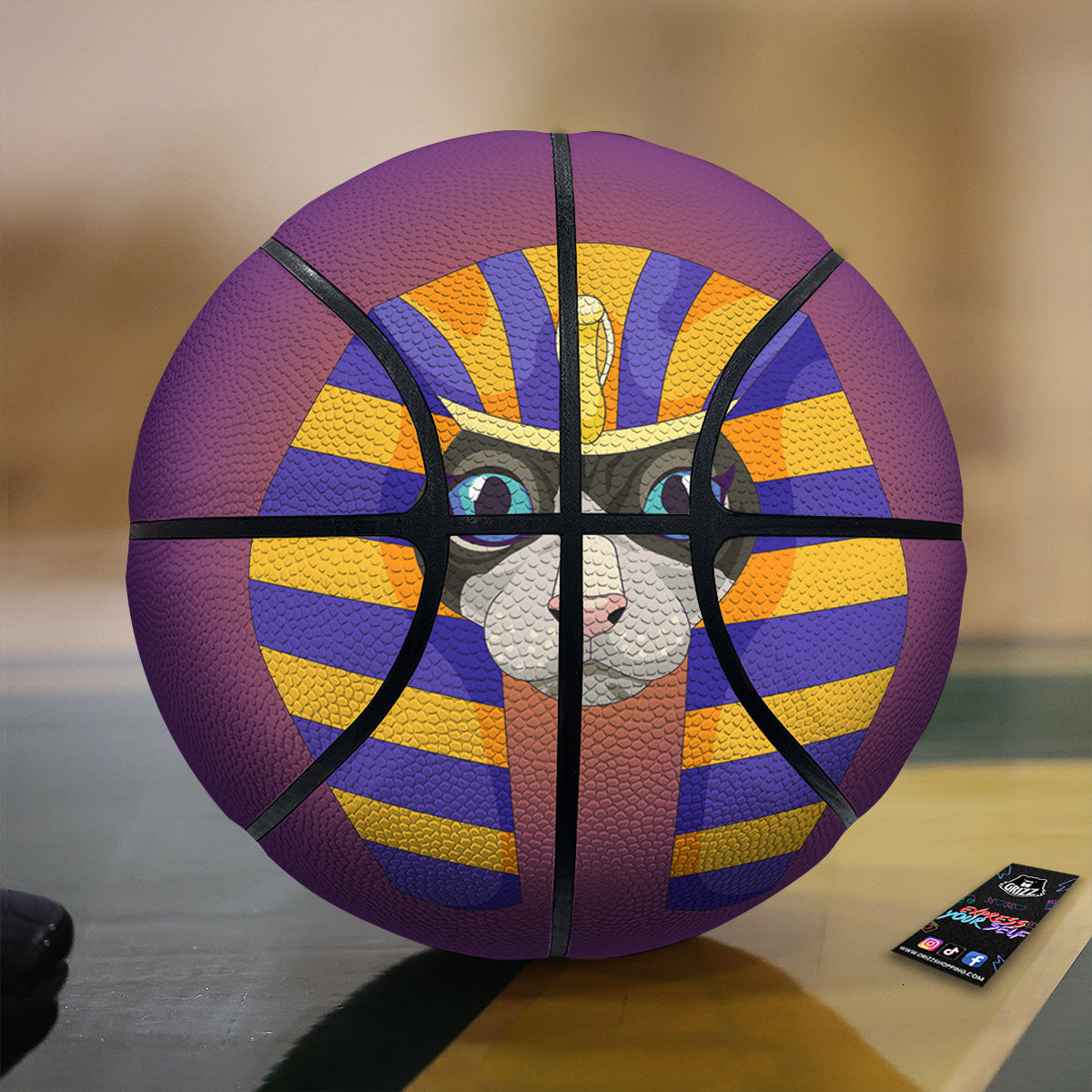Sphynx Cat Pharaoh Print Basketball