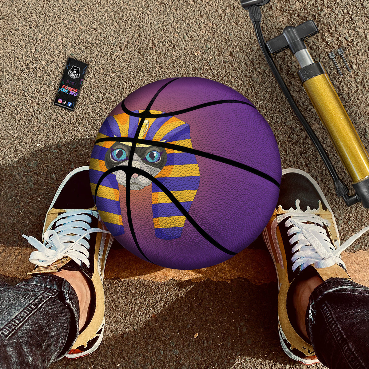 Sphynx Cat Pharaoh Print Basketball