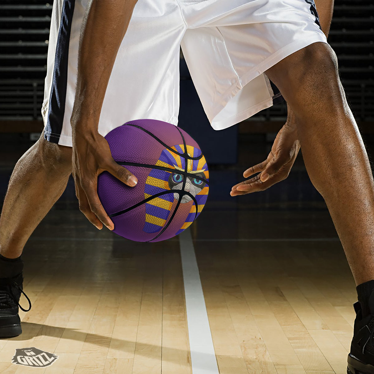 Sphynx Cat Pharaoh Print Basketball
