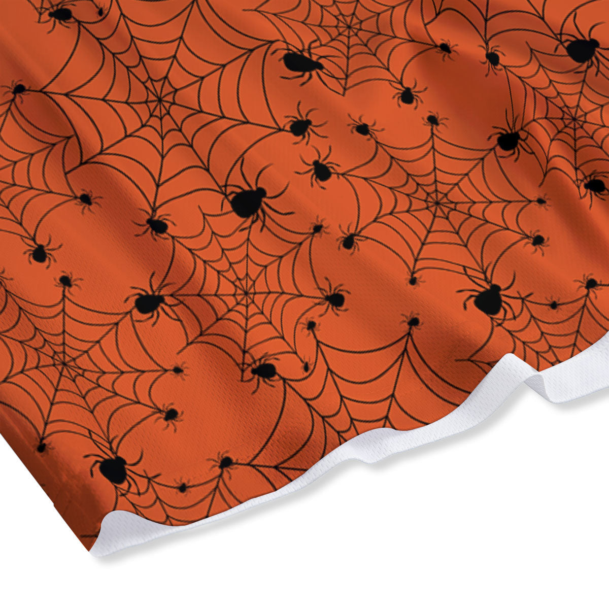 Spider Halloween Print Pattern Mesh Shorts