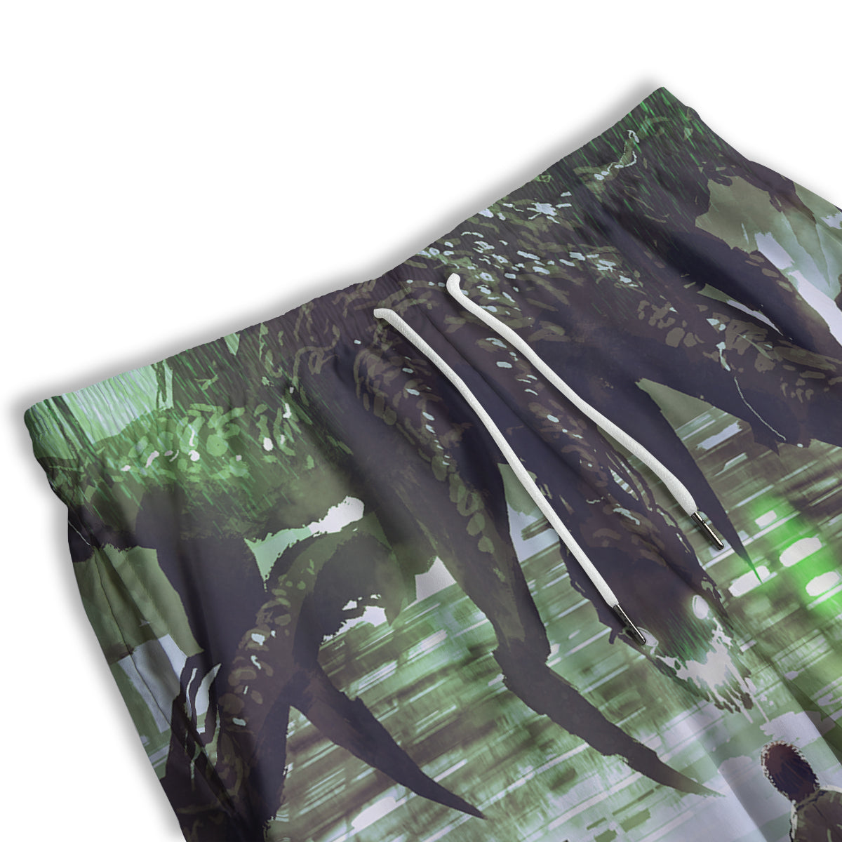 Spider Monster Print Men's Athletic Shorts