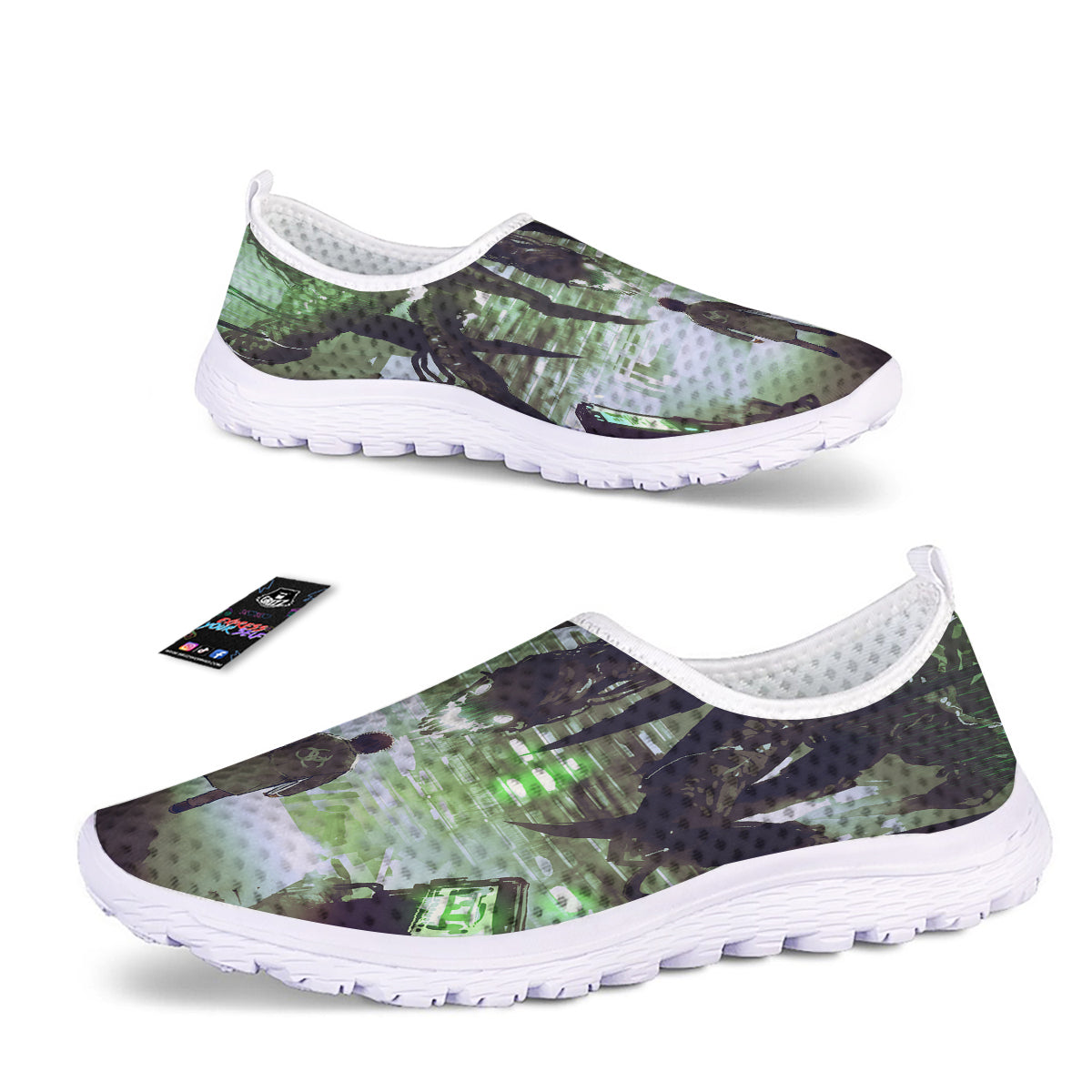 Spider Monster Print Nurse Shoes-grizzshop