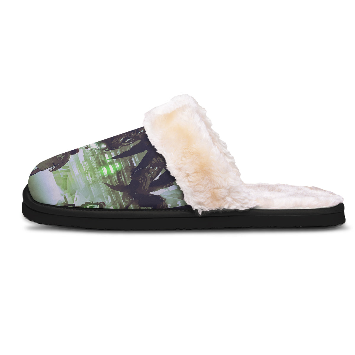 Spider Monster Print Slippers-grizzshop