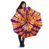 Spider Tie Dye Orange And Purple Print Umbrella-grizzshop