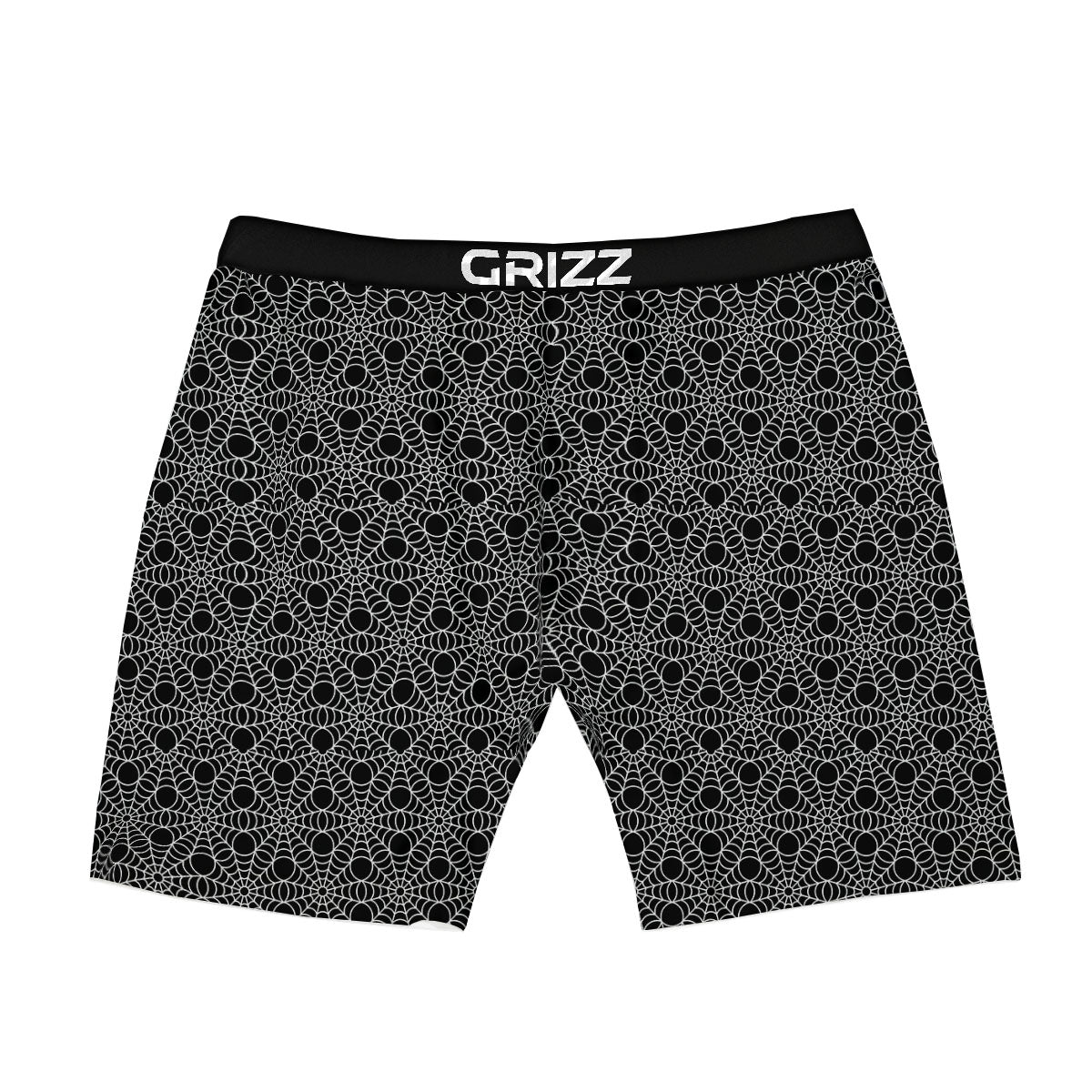 Spider Web Black Print Pattern Boxer Briefs-grizzshop