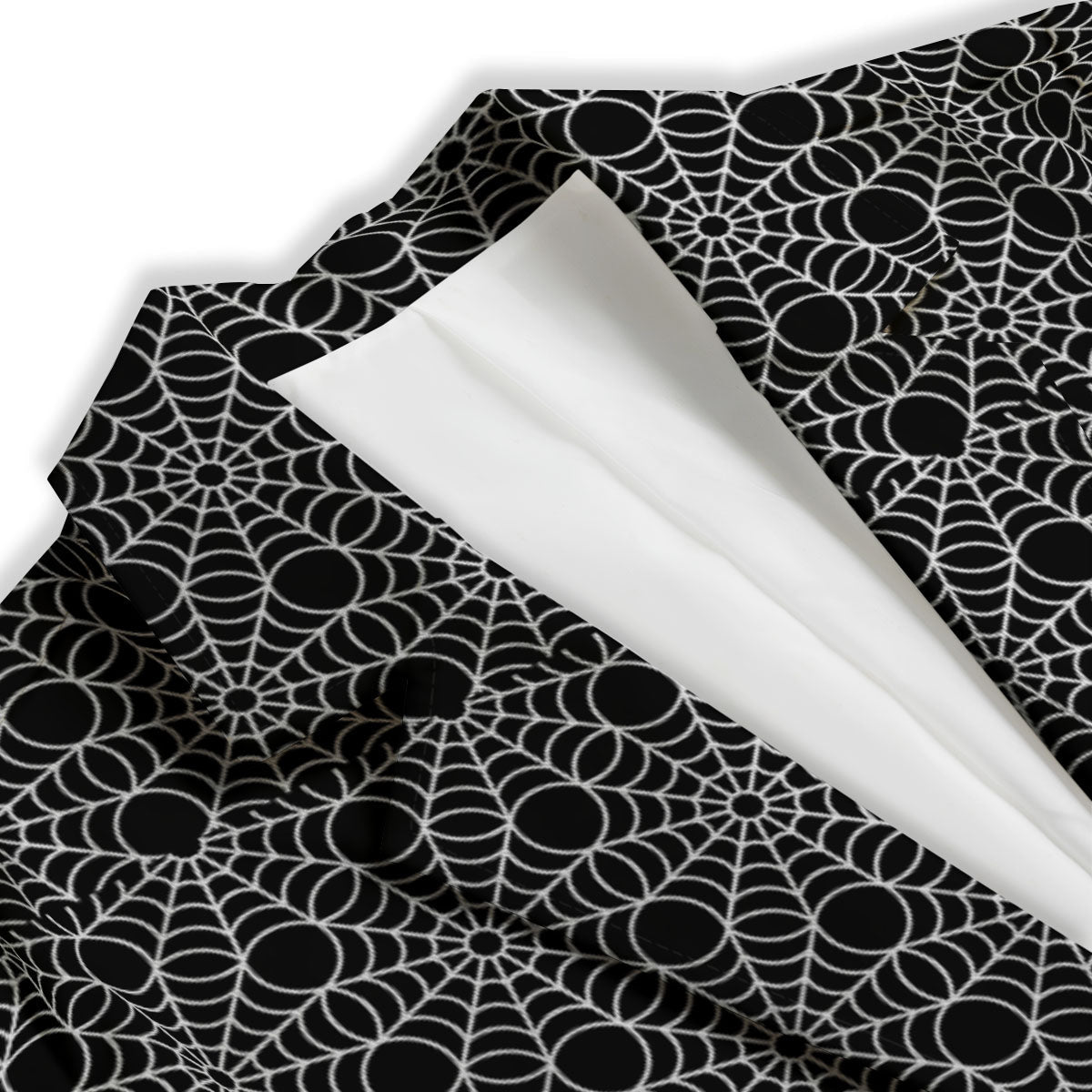 Spider Web Black Print Pattern Women's Blazer-grizzshop