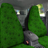 Spider Web Green And Black Print Pattern Car Seat Covers-grizzshop