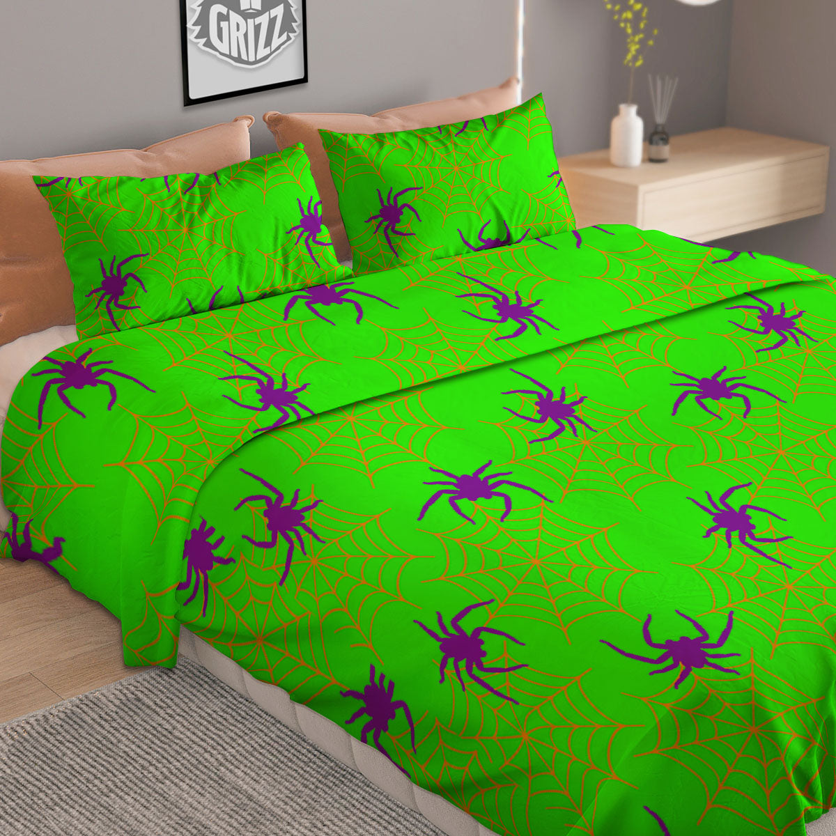 Stripe Sunflower White And Black Print Pattern Duvet Cover Bedding Set